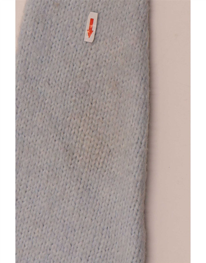 Damski sweter oversize z wycięciem pod szyją Zara UK 14 Średni niebieski akryl