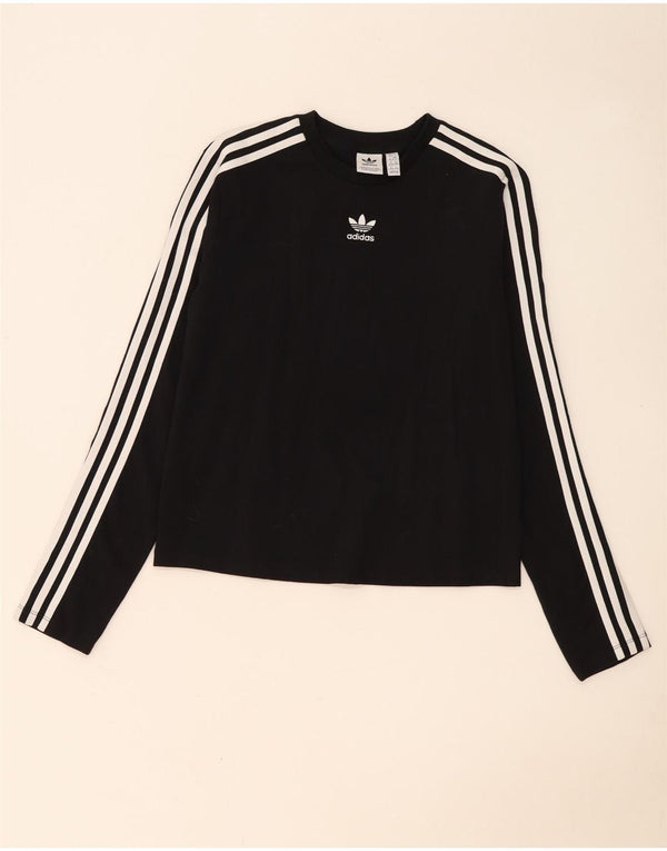 Damska koszulka Adidas z długim rękawem, UK 20/22 XL, czarna bawełna