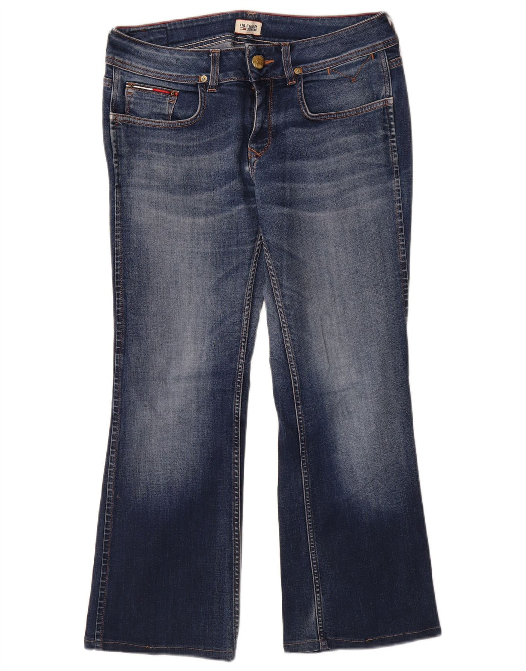 Damskie jeansy Bootcut TOMMY HILFIGER W30 L27 Niebieskie, bawełniane
