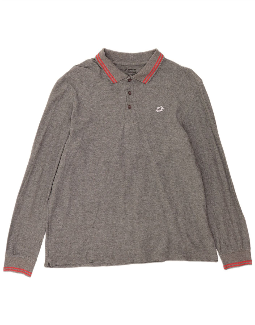 Męska koszulka polo Lotto z długim rękawem, 2XL, szara