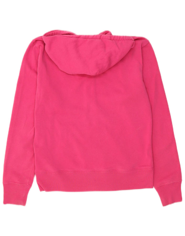 Damski sweter z kapturem i zamkiem Ralph Lauren UK 14 Średni różowy bawełniany