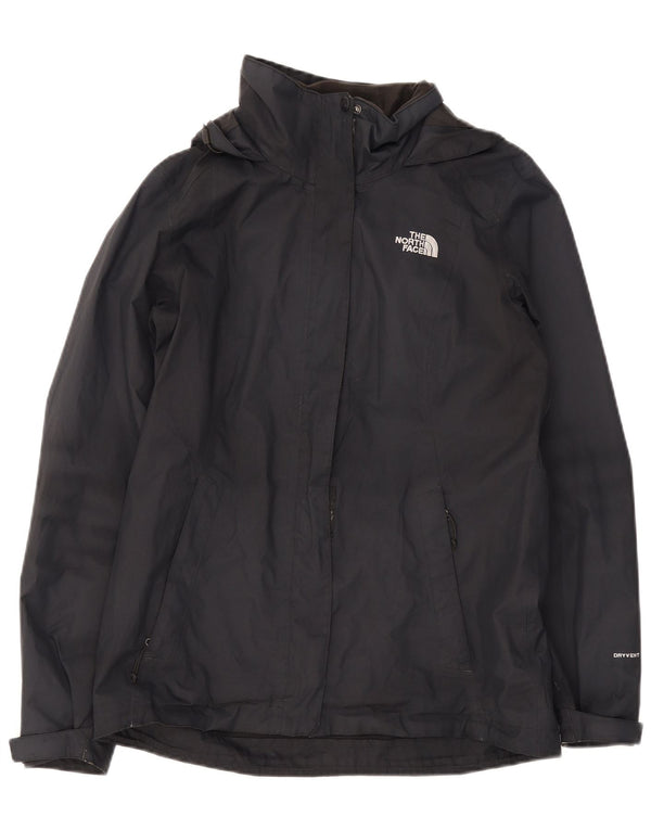 Damska kurtka przeciwdeszczowa z kapturem The North Face UK 14, średni czarny poliester