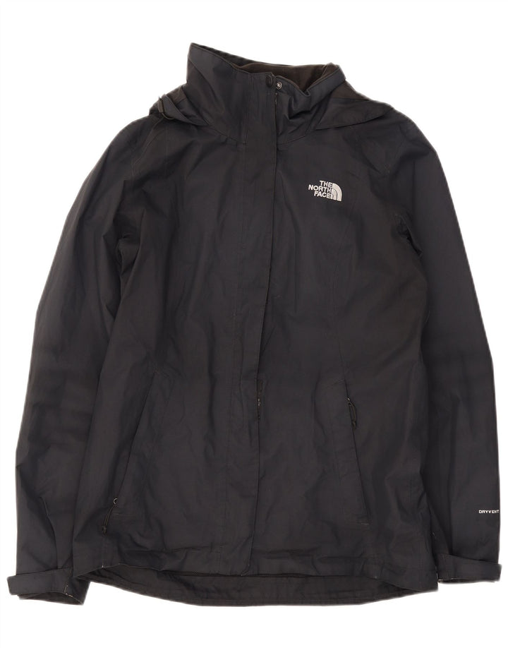 Damska kurtka przeciwdeszczowa z kapturem The North Face UK 14, średni czarny poliester