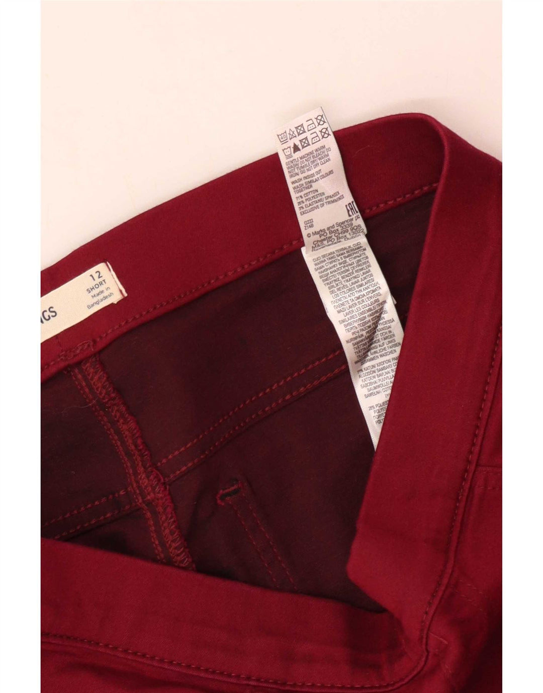 Marks & Spencer Damskie jeansy Jegging UK 12 Medium W30 L26 Czerwona bawełna