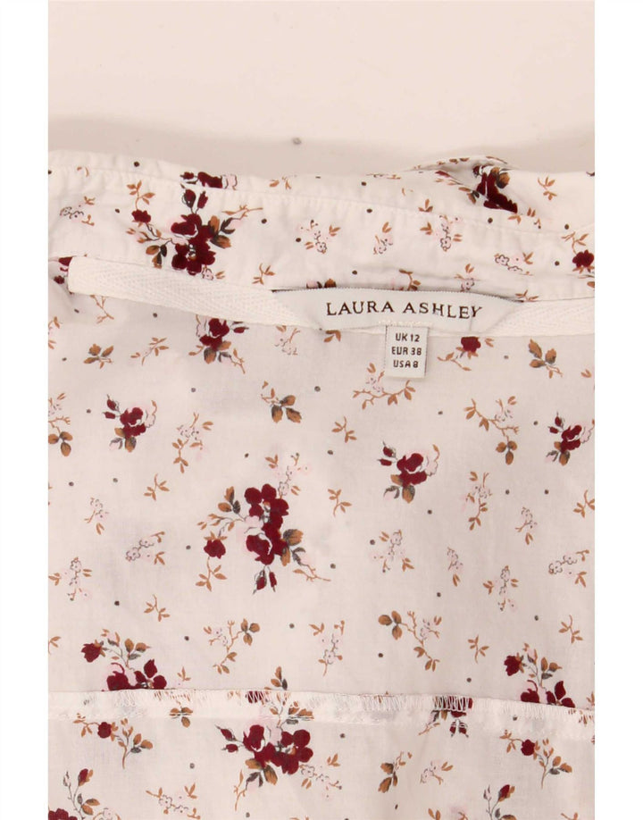 Koszula damska Laura Ashley UK 12 Średniobiała w kwiaty