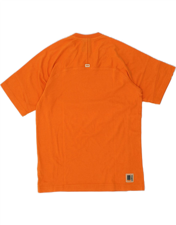 ADIDAS Mens T-Shirt Top Small Orange Cotton Vintage Adidas and Second-Hand Adidas from Messina Hembry 