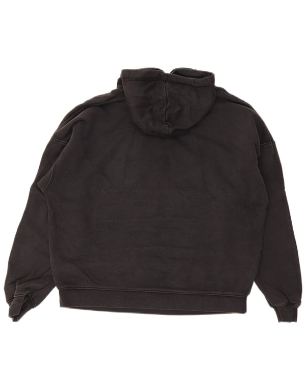 Damska bluza z kapturem Adidas Graphic UK 12 Średnia czarna bawełna z blokami kolorów
