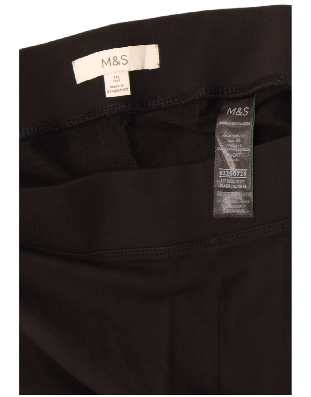 Damskie spodnie dresowe Marks & Spencer UK 10, małe, czarne, bawełniane