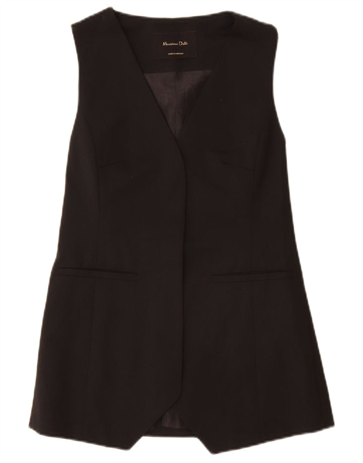 Damska marynarka Massimo Dutti z otwartymi rękawami, UK 6 XS, czarny poliester