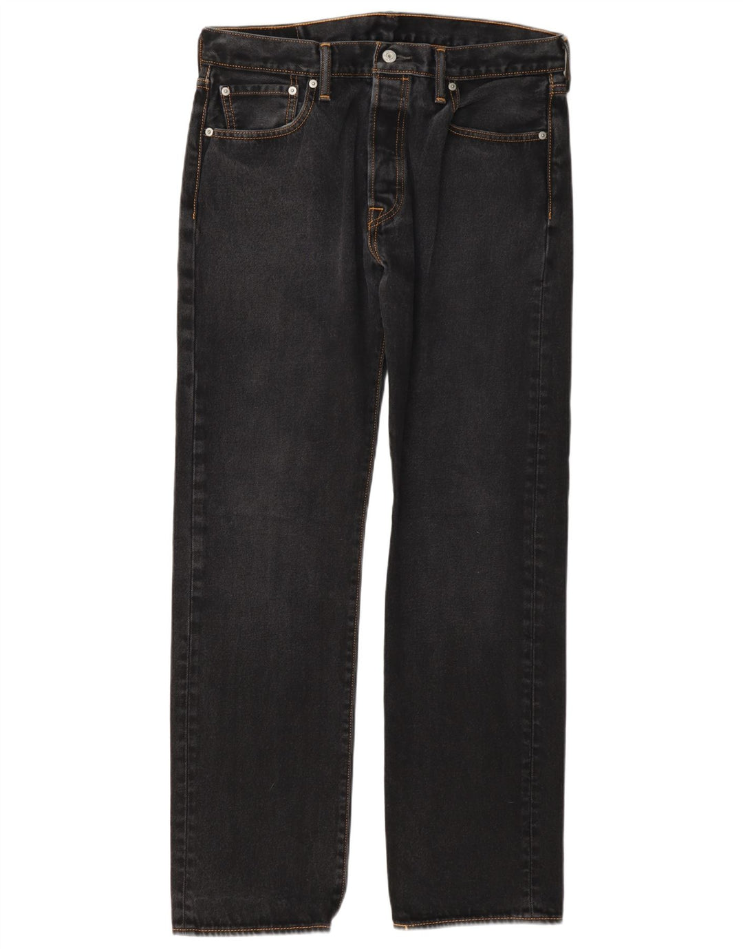 Męskie dżinsy Levi's 501 Straight 34 L34 Szara bawełna