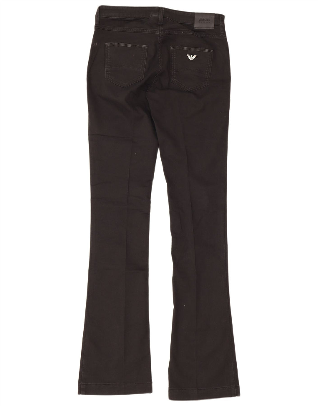 Damskie jeansy rozkloszowane Armani W29 L35 Czarne bawełniane