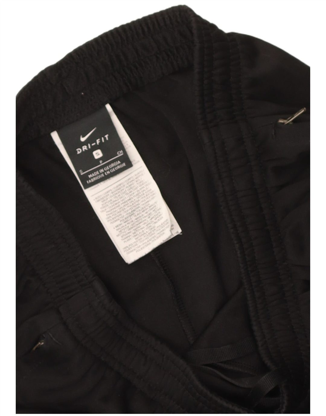 Męskie spodnie dresowe Nike Dri Fit, małe, czarne, poliestrowe