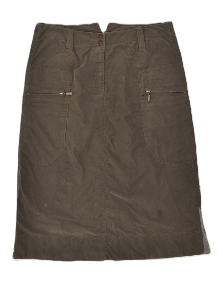 MURPHY & NYE Womens Straight Skirt W32 Large  Grey Cotton | Vintage Murphy & Nye | Thrift | Second-Hand Murphy & Nye | Used Clothing | Messina Hembry 