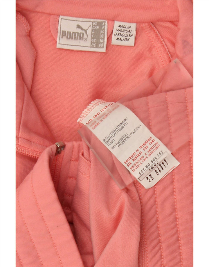 PUMA Womens Tracksuit Top Jacket UK 10 Small Pink Polyester Vintage Puma and Second-Hand Puma from Messina Hembry 