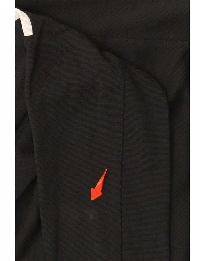 Męski dres NIKE Dri Fit z zamkiem błyskawicznym i zapinanym na zamek topem, mały, czarny, z blokami kolorów