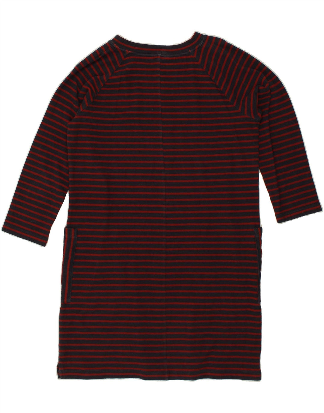 WHITE STUFF Womens 3/4 Sleeve Basic Dress UK 12 Medium  Navy Blue Striped | Vintage White Stuff | Thrift | Second-Hand White Stuff | Used Clothing | Messina Hembry 