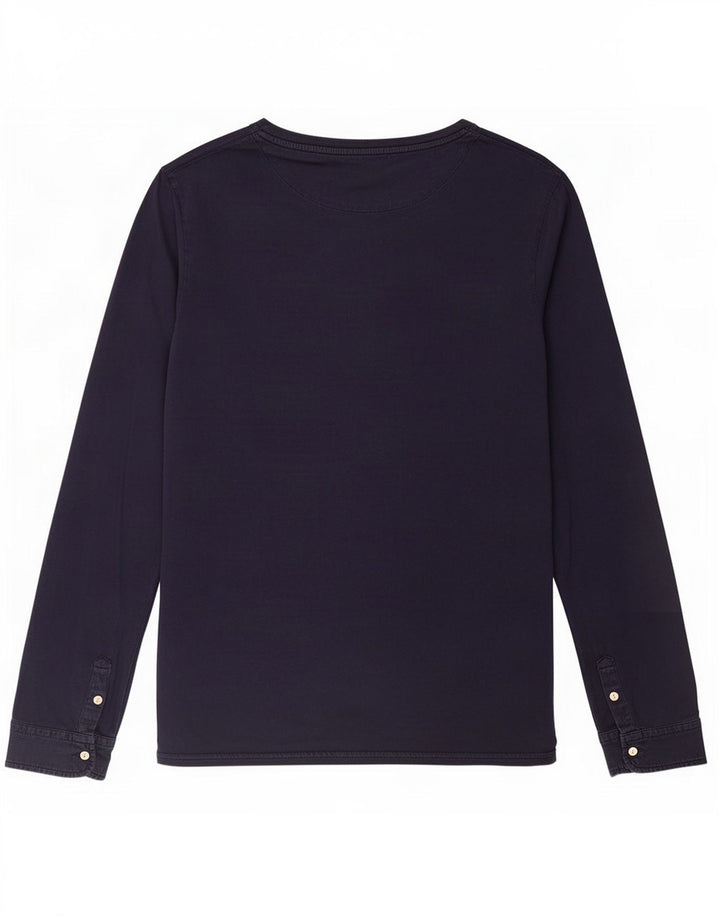 Męski top Scotch & Soda z długim rękawem, duży, granatowy, bawełniany