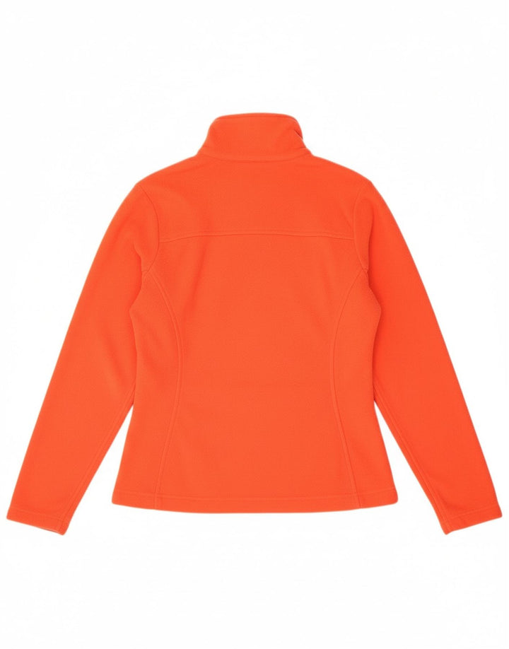 COLUMBIA Womens Fleece Jacket UK 6 XS Orange Polyester