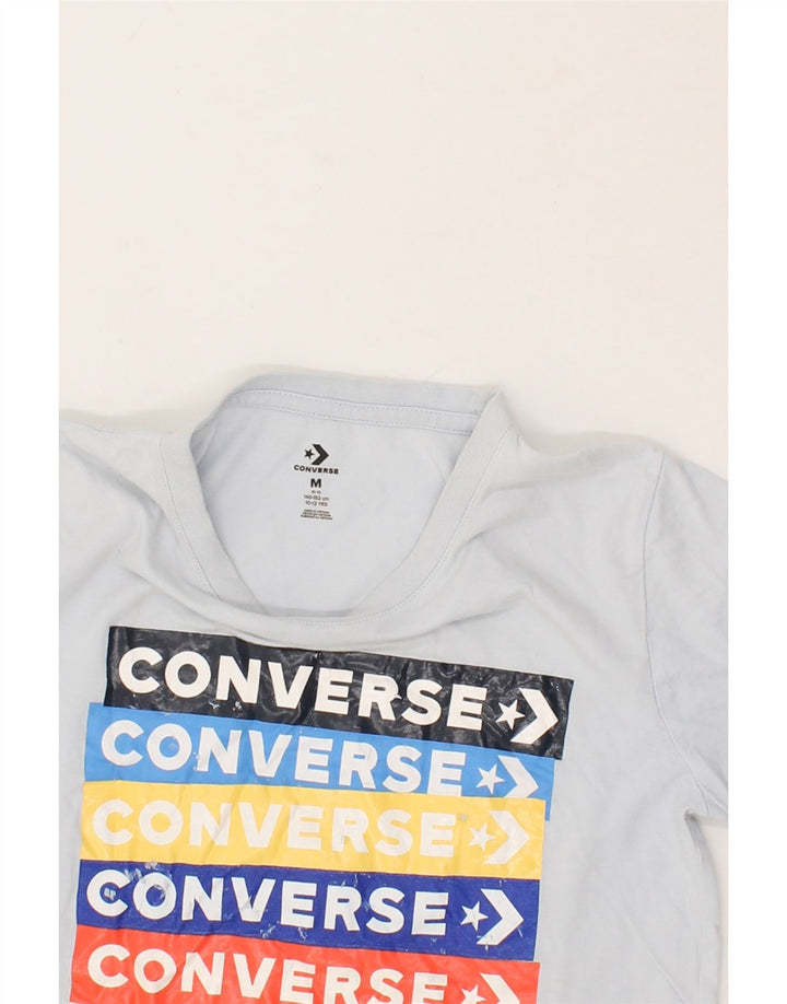 CONVERSE Boys Graphic T-Shirt Top 10-11 Years Medium Blue Cotton Vintage Converse and Second-Hand Converse from Messina Hembry 