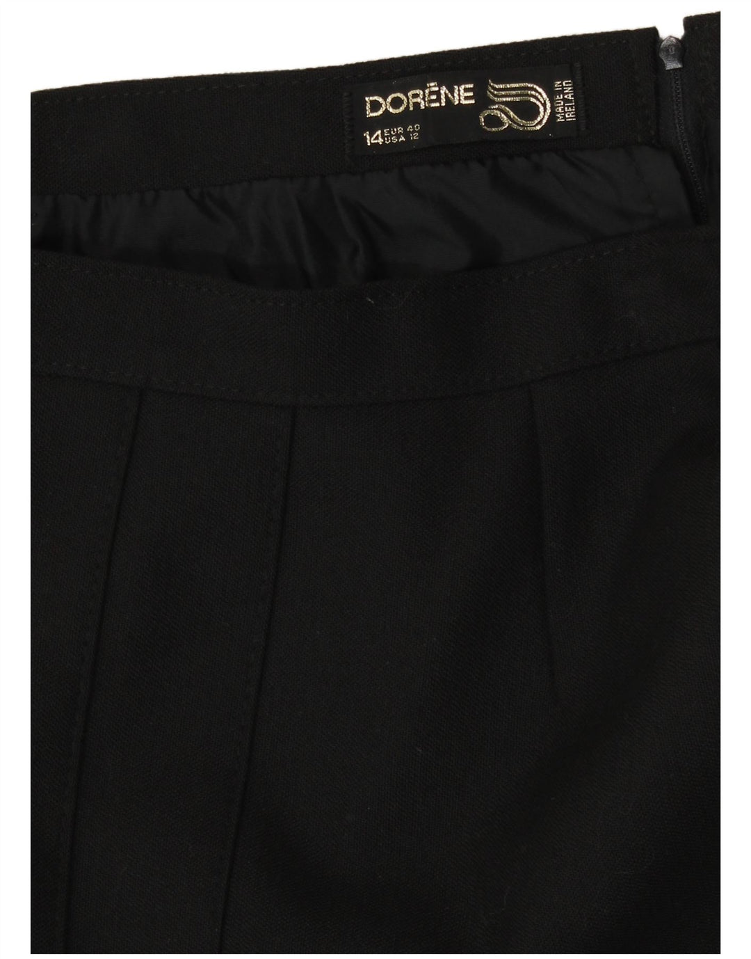 Damska plisowana spódnica w kształcie litery A z wysokim stanem UK 14 Medium W28