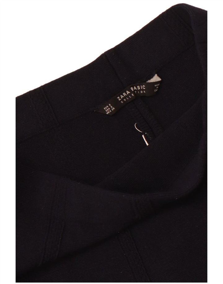 Spódnica damska Zara o linii A UK 6 Small W26 Granatowa