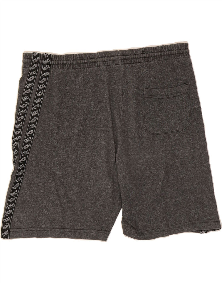 ASICS Mens Graphic Sport Shorts Small Grey Cotton Vintage Asics and Second-Hand Asics from Messina Hembry 