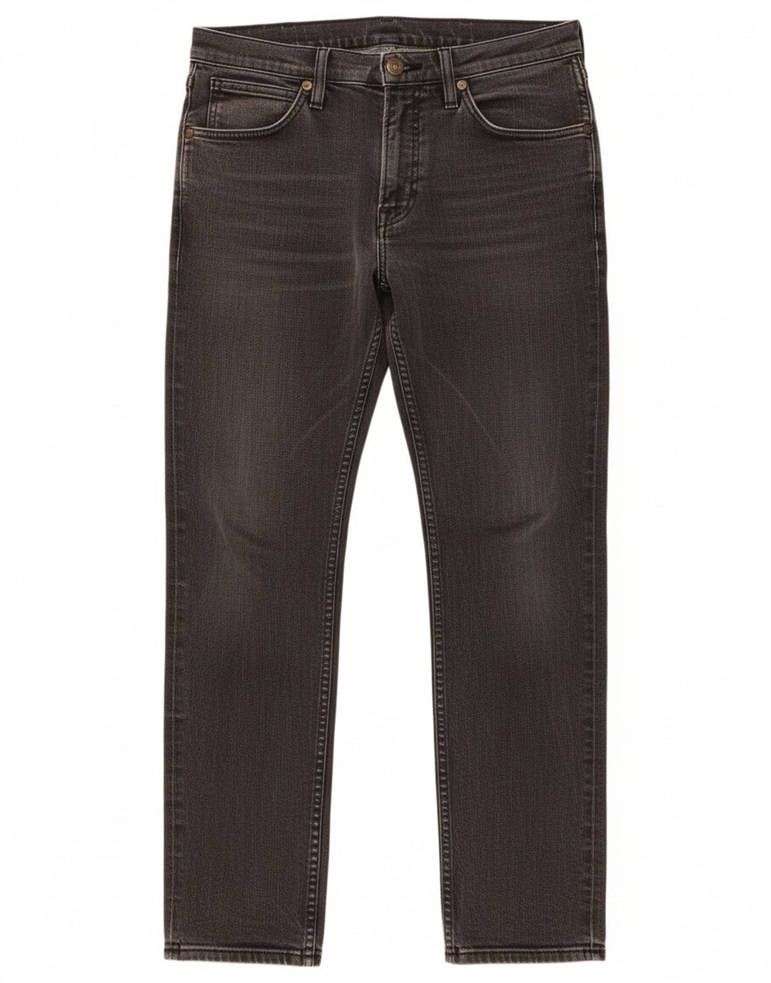 WRANGLER Mens Bostin Slim Jeans W31 L30 Grey Cotton