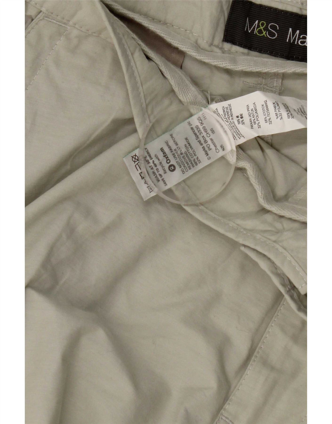 Marks & Spencer Męskie bermudy Cargo W38 XL, beżowa bawełna