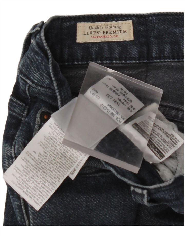 Męskie jeansy slim fit LEVI'S W31 L32 Niebieskie, z nowej wełny