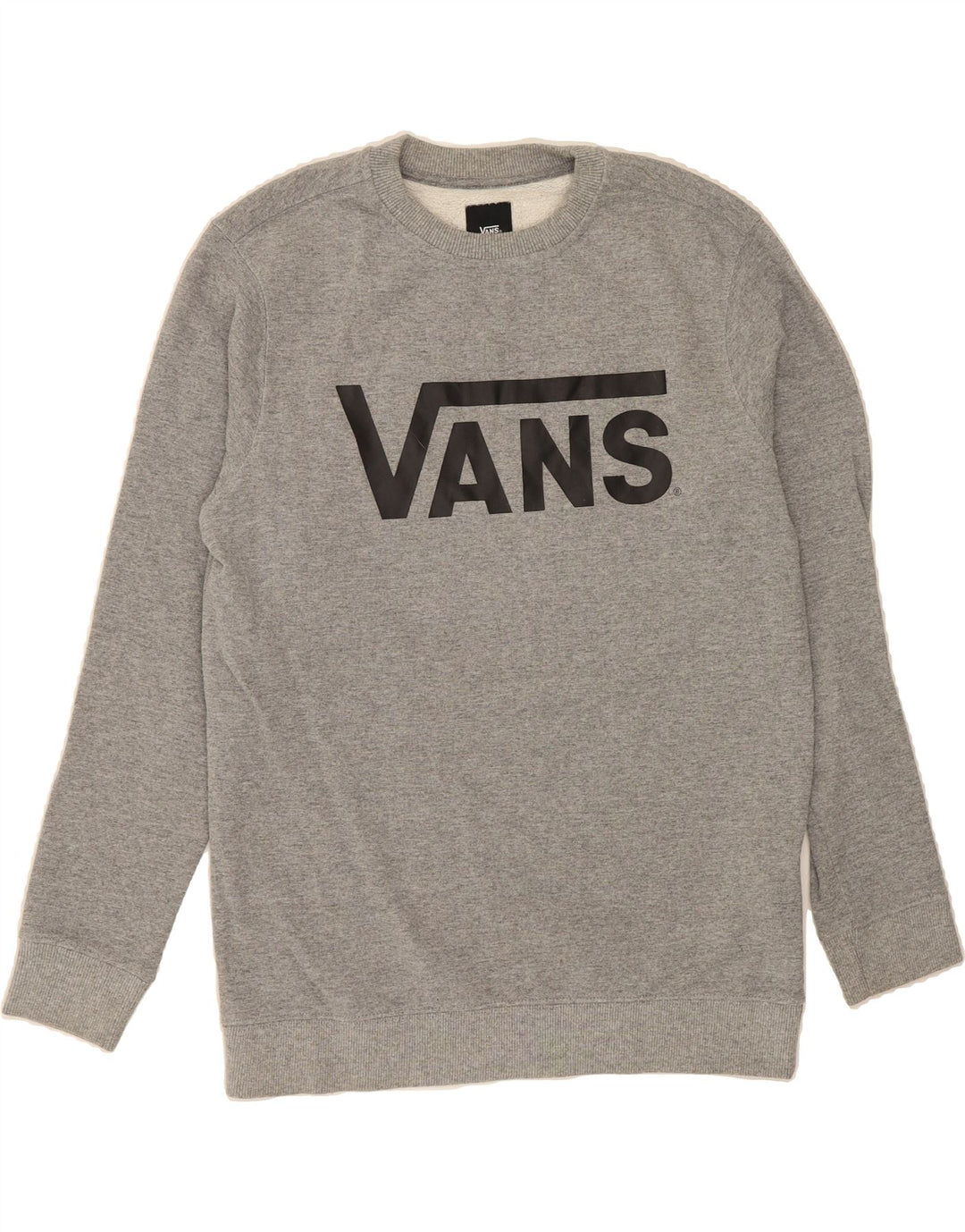 VANS Womens Graphic Sweatshirt Jumper UK 14 Large Grey Cotton Vintage Vans and Second-Hand Vans from Messina Hembry 