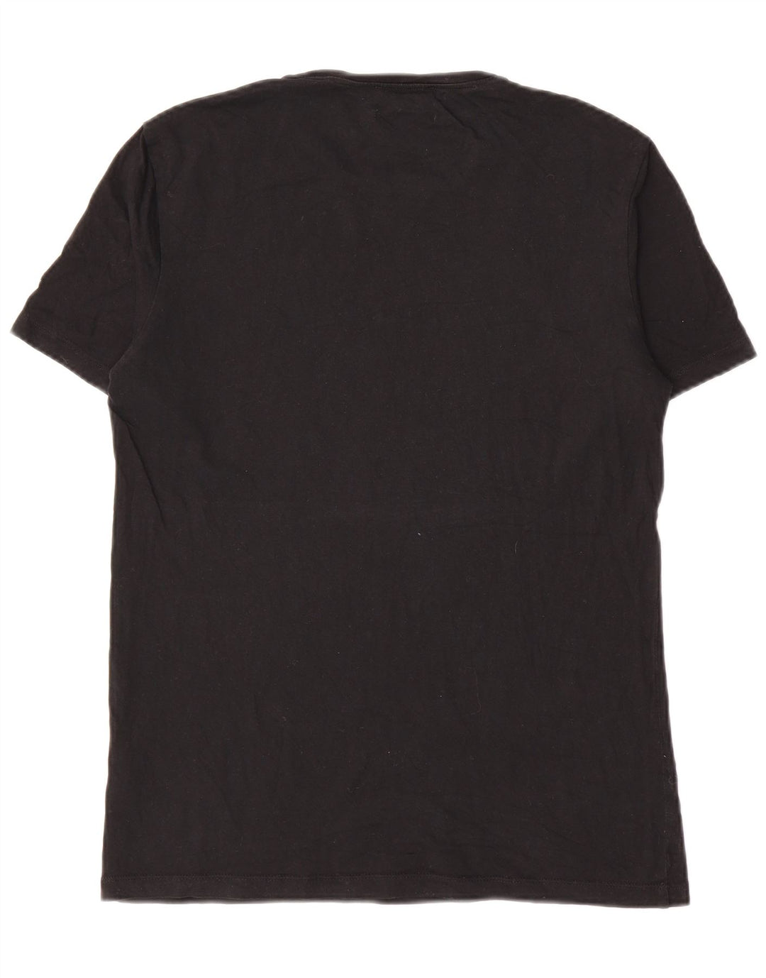 Cos Męski zwykły T-shirt Top, mały, czarny, bawełniany