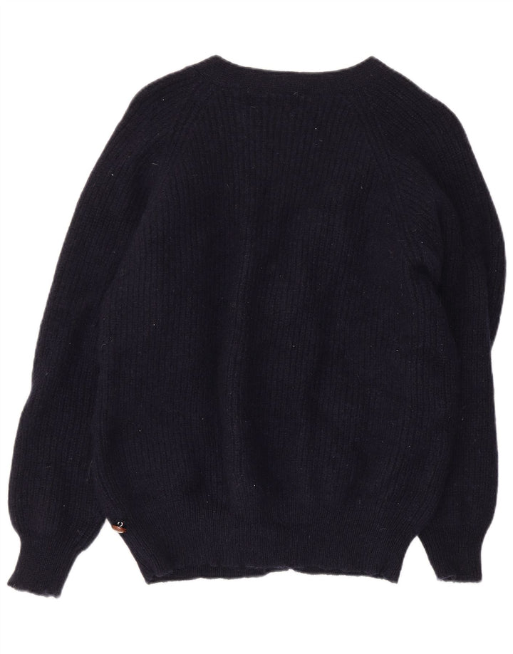 Sweter damski AMERICA IT 52 2XL granatowy wełniany