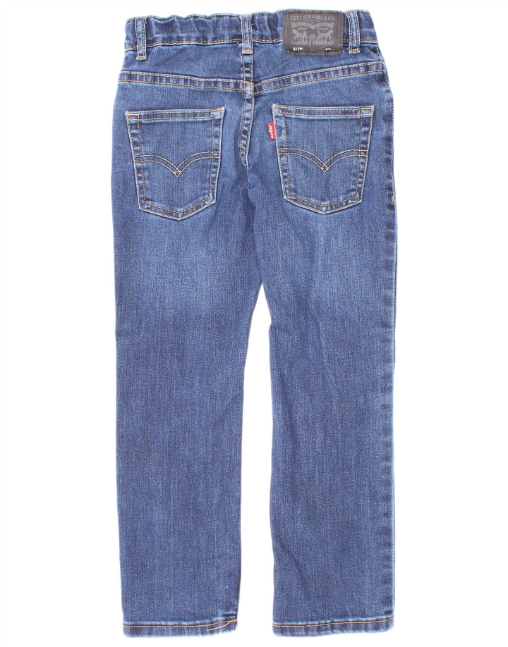 Proste dżinsy chłopięce Levi's 5-6 lat W22 L20 Niebieska bawełna