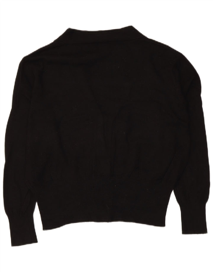 Sweter damski ZARA Crop Cardigan UK 14, średni czarny