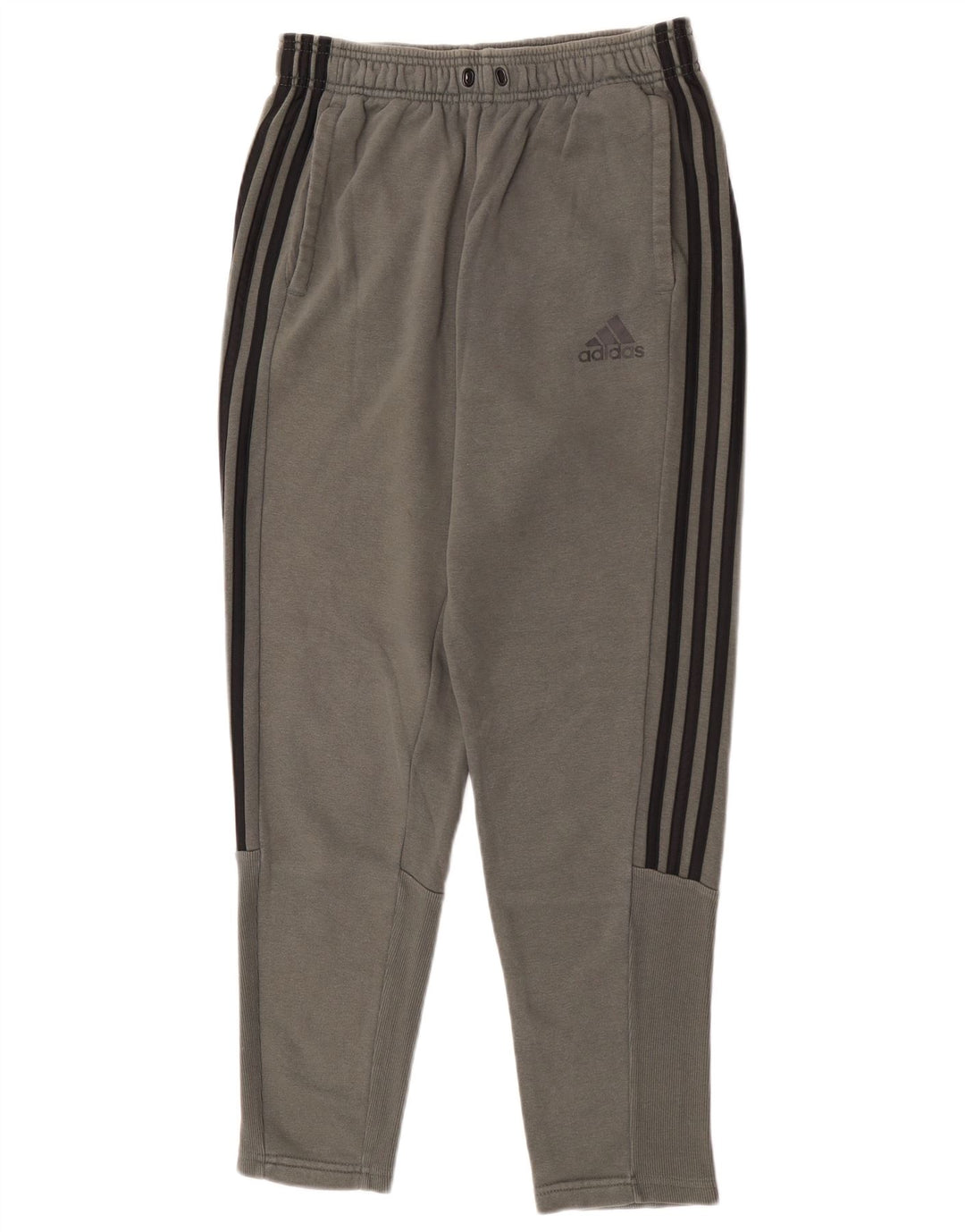 Męskie spodnie dresowe Adidas, średnioszare, bawełniane