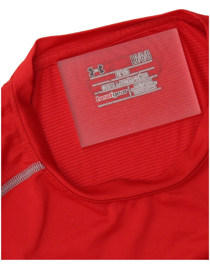 Męska koszulka t-shirt Under Armour Heat Gear, duża, czerwona