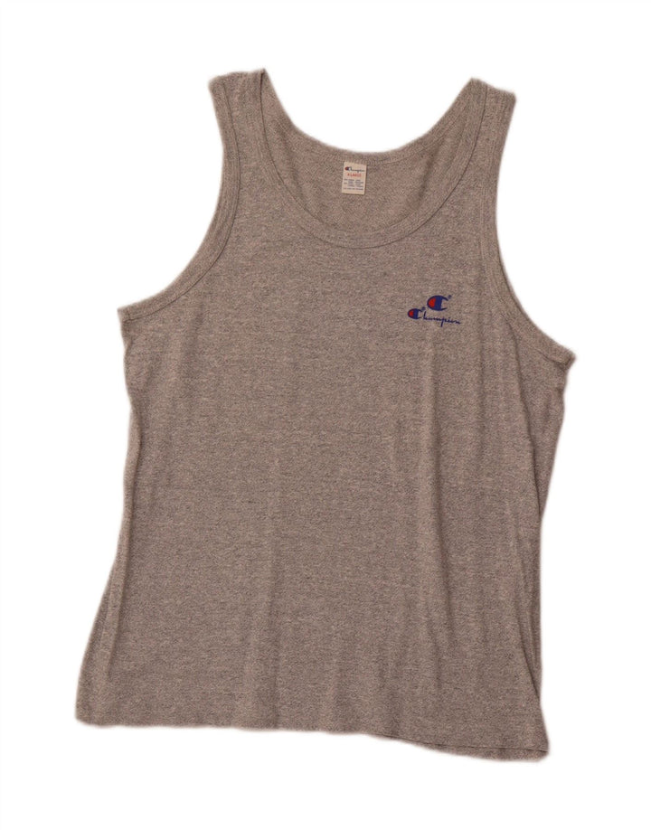 Damska kamizelka CHAMPION UK 18 XL Szara, nakrapiana bawełna sportowa