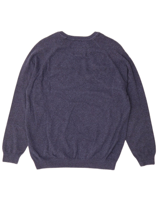 Męski sweter Superdry z dekoltem w łódkę, 2XL, granatowy, bawełniany