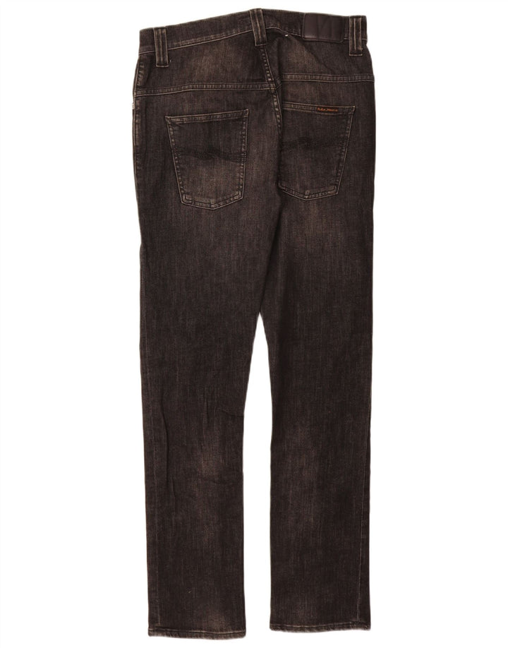 Damskie jeansy slim NUDIE W30 L30 Szara bawełna