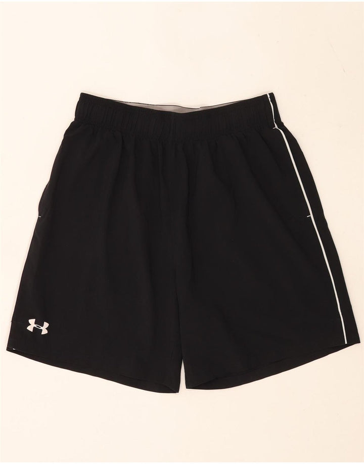 Męskie spodenki sportowe Under Armour z grafiką, duży czarny poliester z blokami kolorów