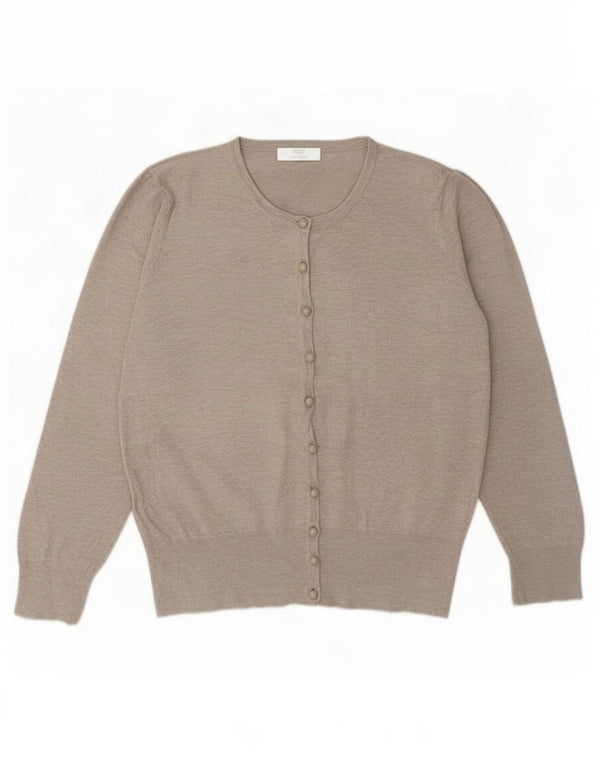Marks & Spencer Damski sweter kardigan UK 18 XL, szara wiskoza