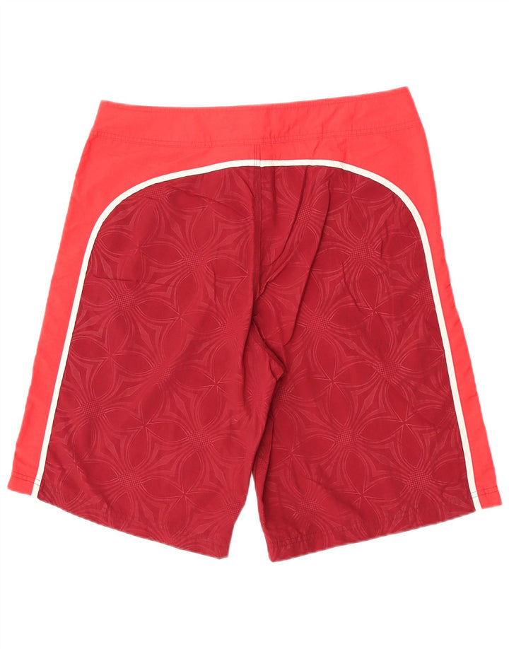 Męskie spodenki do pływania Nike, nylon w kolorze średniej czerwieni, w kwiaty
