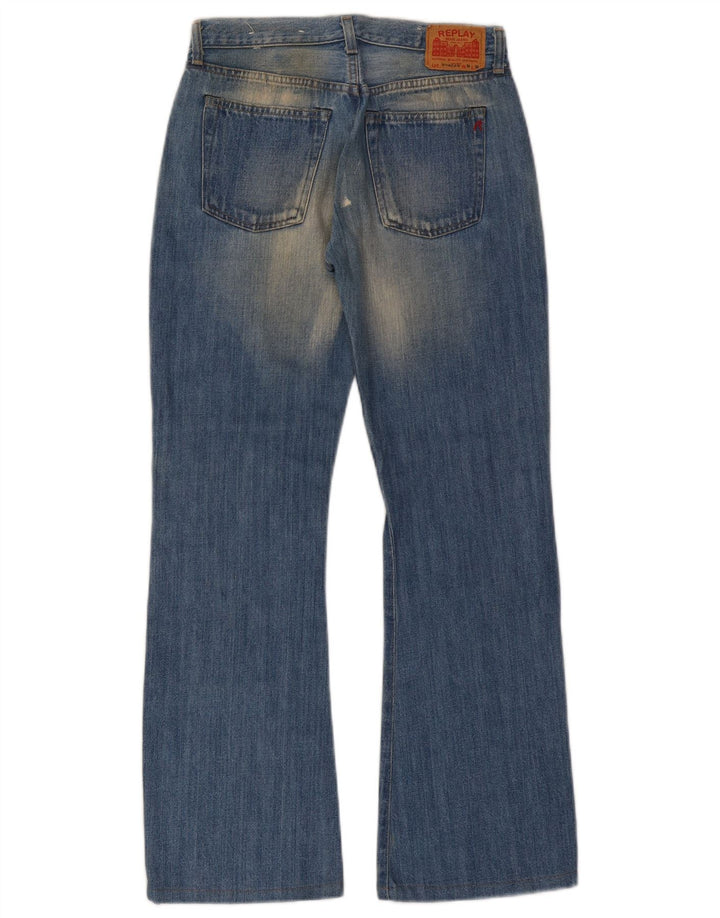 Damskie jeansy Bootcut Replay W26 L30 Niebieskie