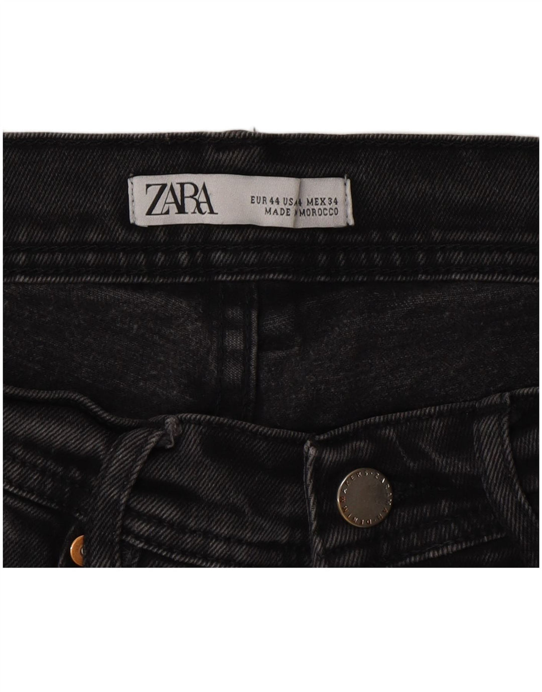 Męskie jeansy slim fit Zara EU 44 Large W34 L30 Szara bawełna