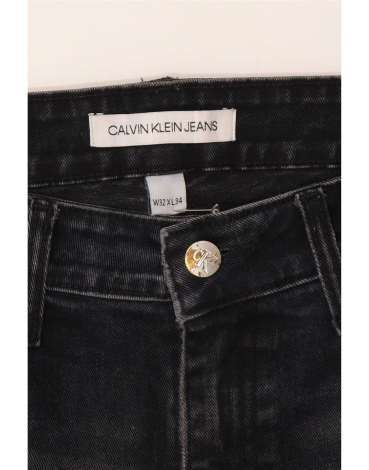 Męskie proste dżinsy Calvin Klein W32 L26 granatowe