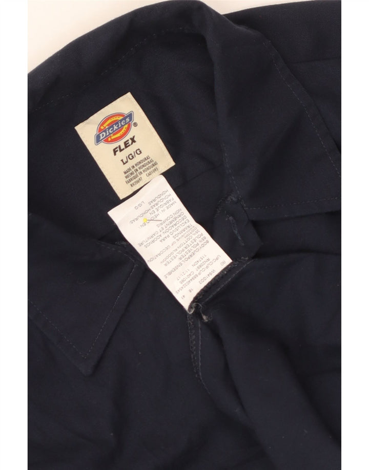 Męska koszula Dickies Flex, duża, granatowa, z poliestru