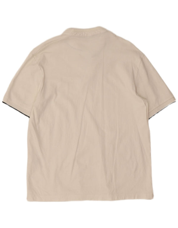 Męska koszulka polo Zara, mała, biała, bawełniana