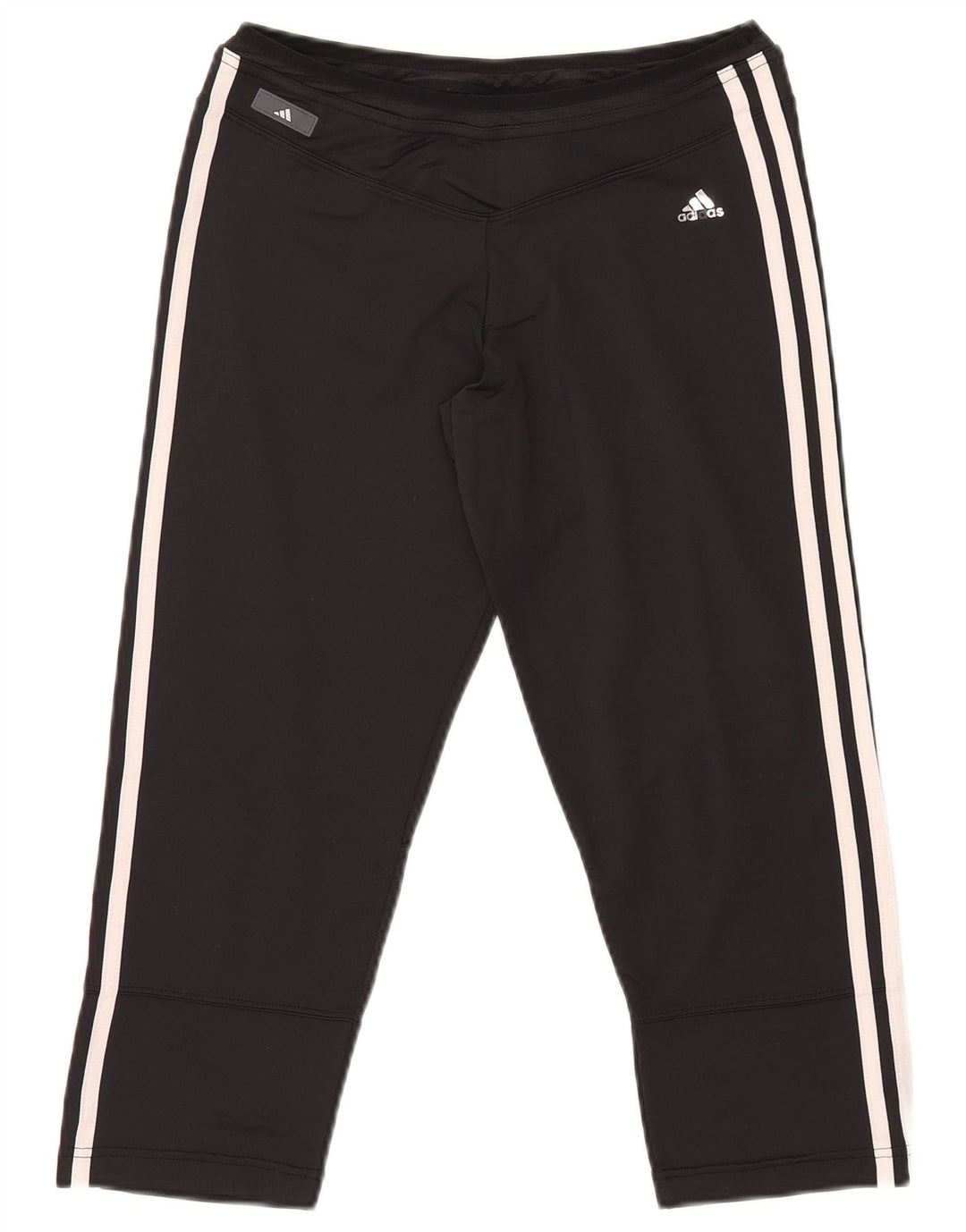 Damskie spodnie dresowe ADIDAS Clima 365 Capri UK 16, duże, czarne, nylonowe