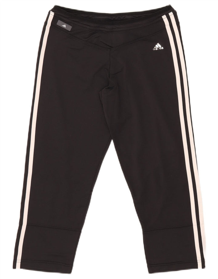 Damskie spodnie dresowe ADIDAS Clima 365 Capri UK 16, duże, czarne, nylonowe