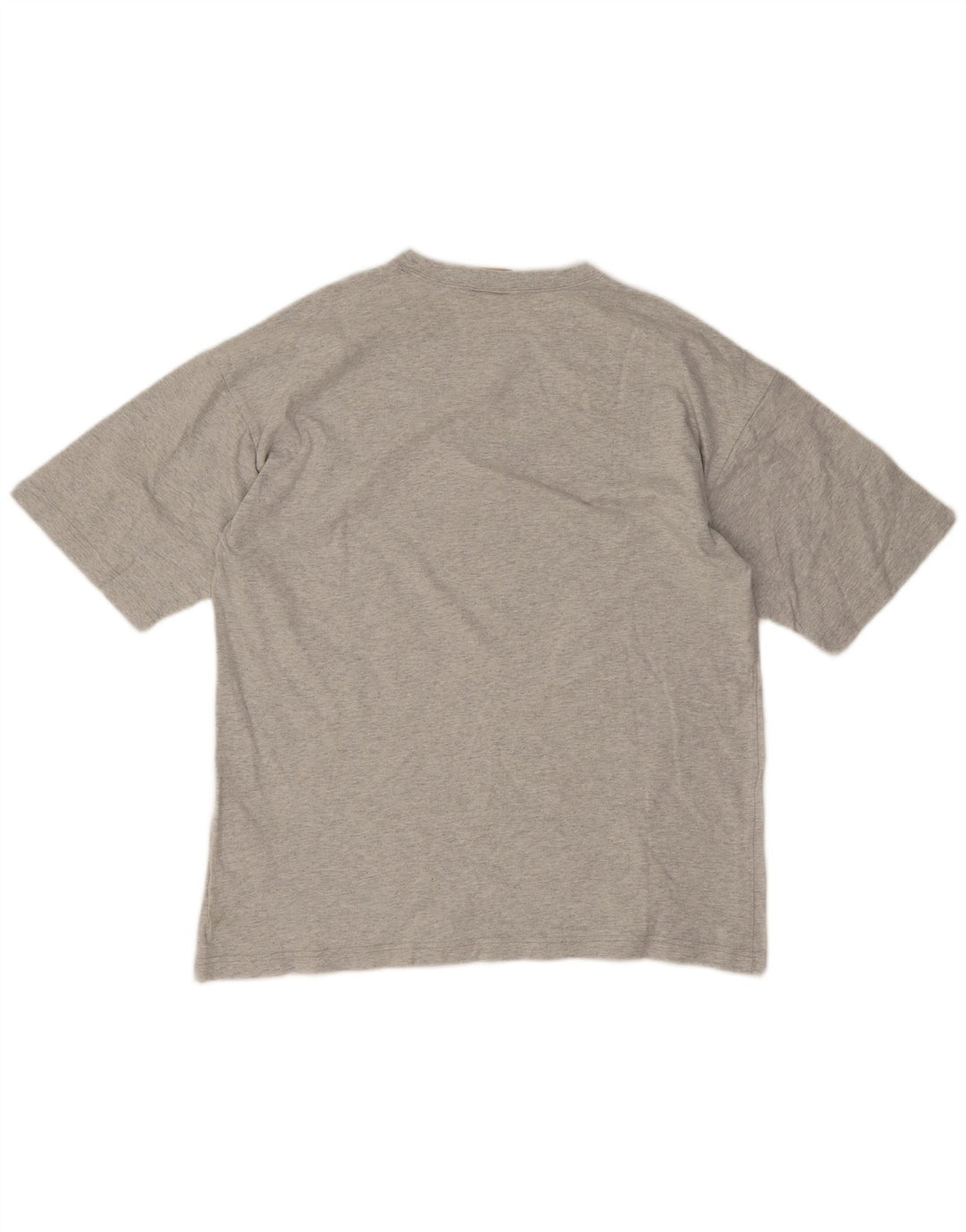 Męski T-shirt Champion z grafiką, duży, szary, bawełniany